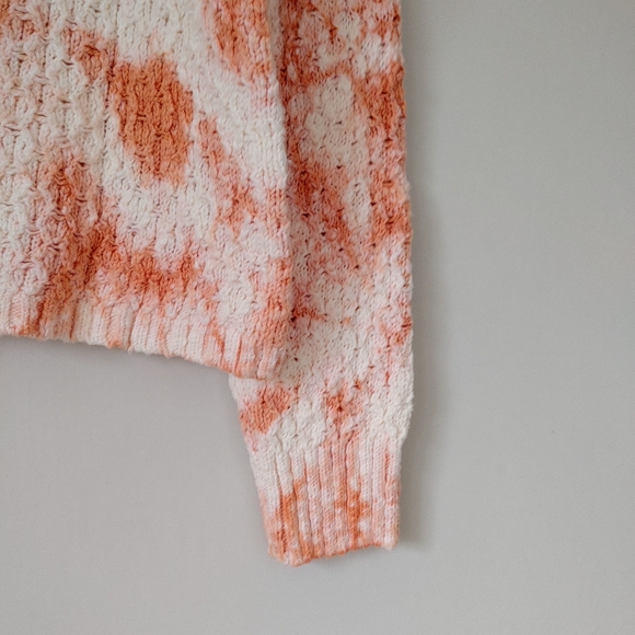 Anthropologie Pilcro Christian V-Neck Sweater Knit Size Medium Tie Dye - Picture 15 of 16